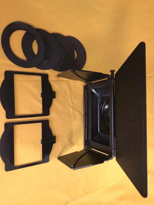 Matte Box Phottix Profissional de Cinema + Suporte Rods + Adaptadores