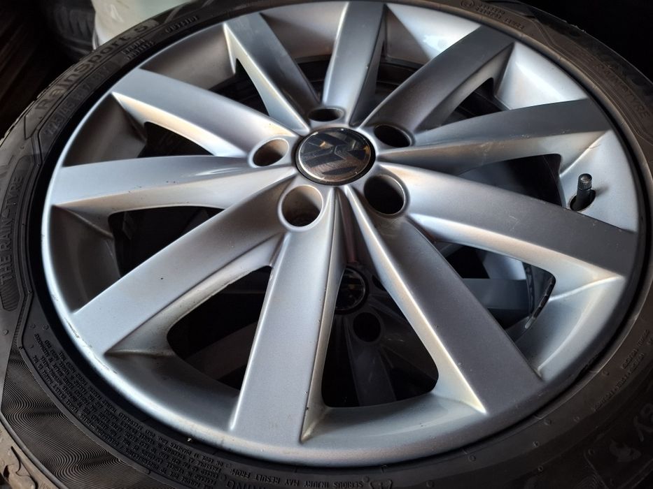 4 orginalne alufelgi do golf VII 17" 5X112 ET 54