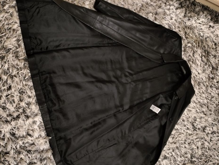 Шкіряний плащ пальто Marks and Spencer