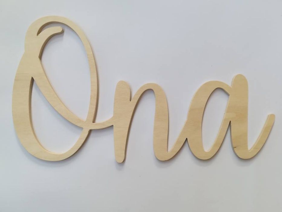 Drewniany napis Ona i On. Komplet! Na wesele, ślub, rocznice.