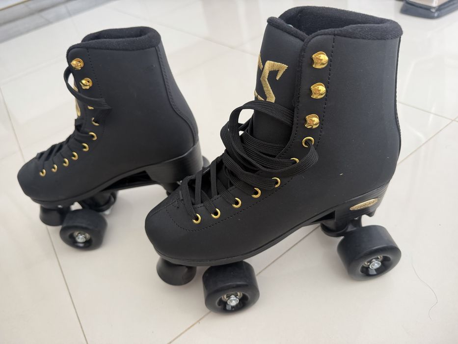 Wrotki 38 (dobre na 37) czarne coolslide jak nowe