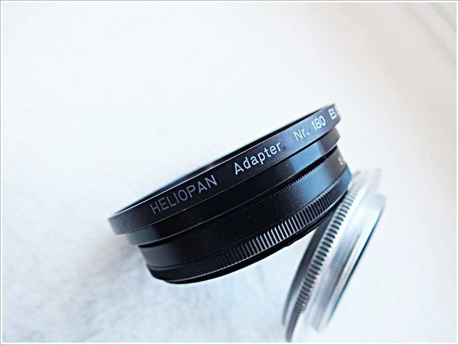 Komplet fotograficzny Filtr Soligor+Adapter Helioplan+Adapte