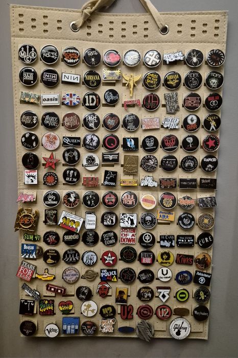 1/2 Pins de Bandas Rock Metal