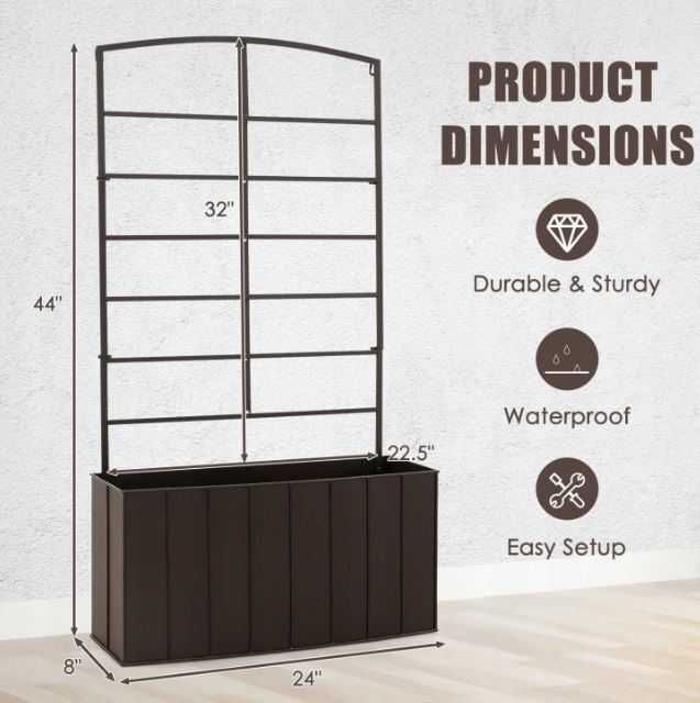 Donica na rośliny pnące Costway