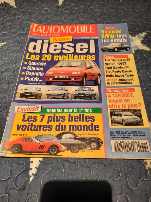 Revistas de automóveis estrangeiras