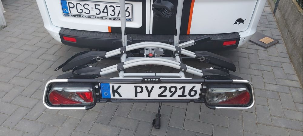 Bagaznik rowerowy na hak Eufab Jake 60kg uchylny zabezp