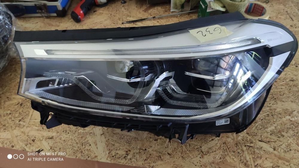 farol esquerdo full Led Adaptativ BMW G32 série 6 GT