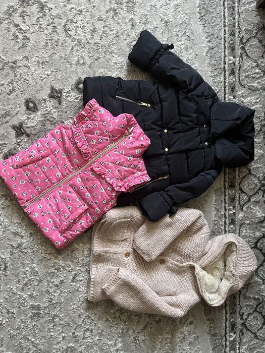 Курточка Zara, шубка, жилетка на дівчинку 2 роки