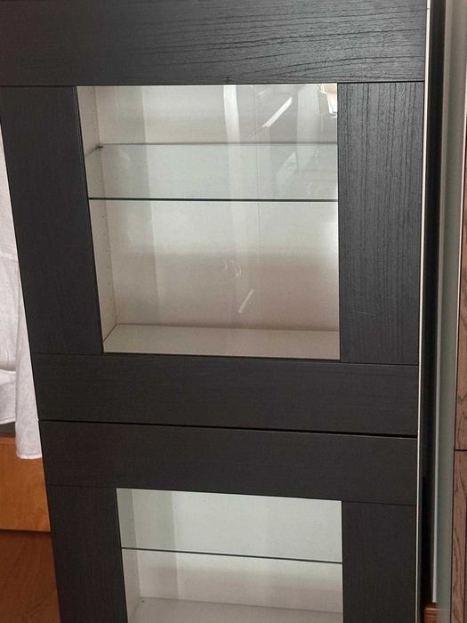 1 Estrutura Bestä com Portas de Vidro 60x42x129 cm