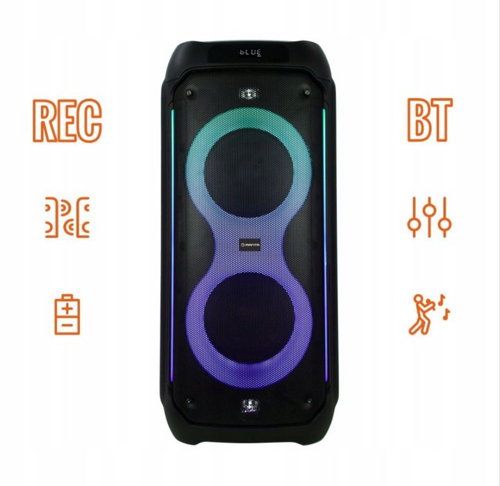 Głośnik Bluetooth Karaoke Power Audio Manta PALLAS mikrofon pilot 140W