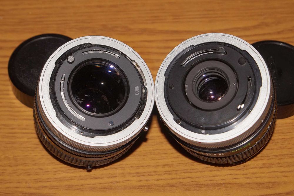Canon FD 28 f/2.8 + 50 f/1.4 SSC