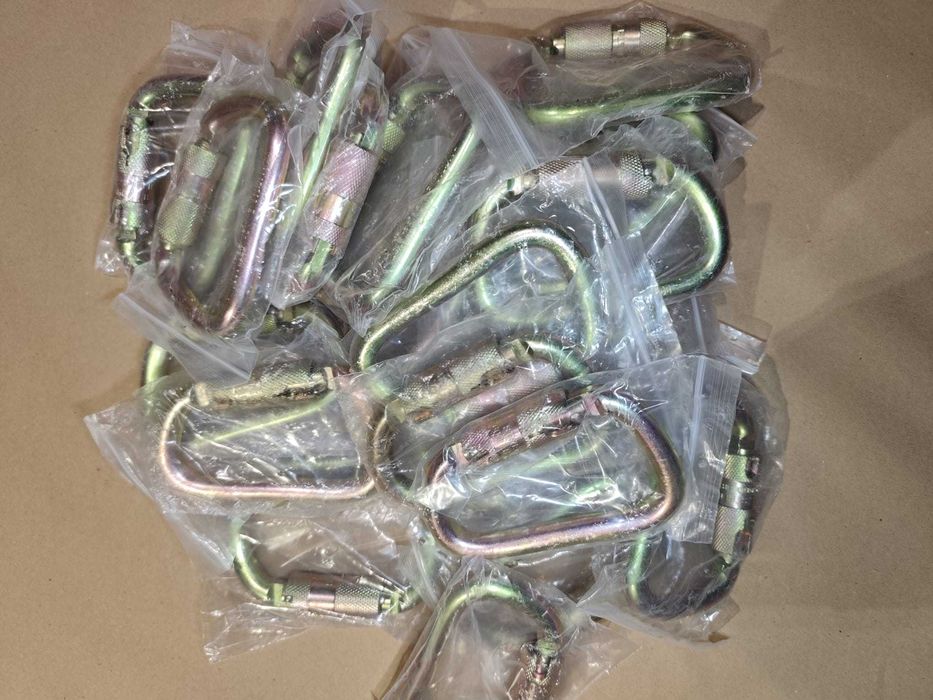 Mosquetão de Aço Automático 45kN AutoLock Escalada Alpinismo Industria