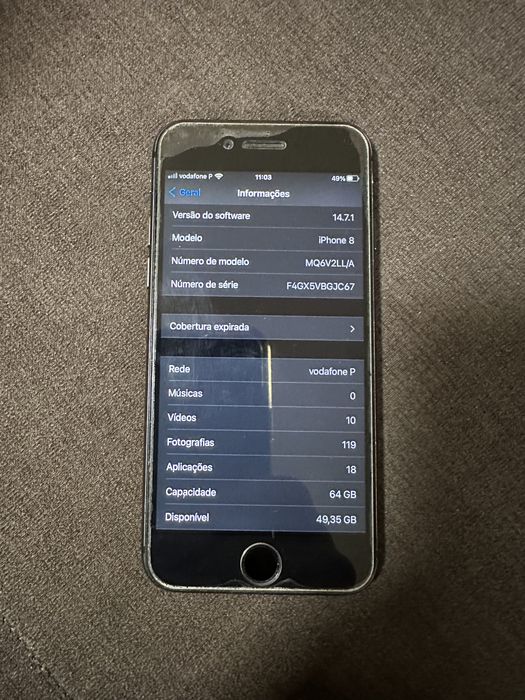 iPhone 8 64gb bom estado