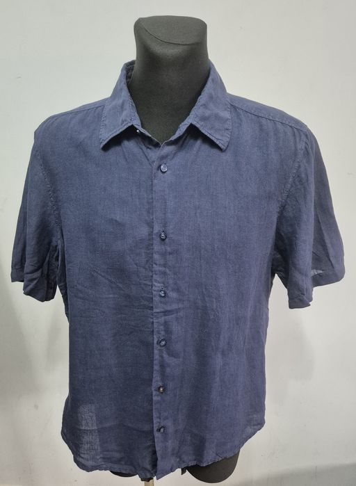 HUGO BOSS roz. L męska koszula lniana stan idealny 100 % LEN