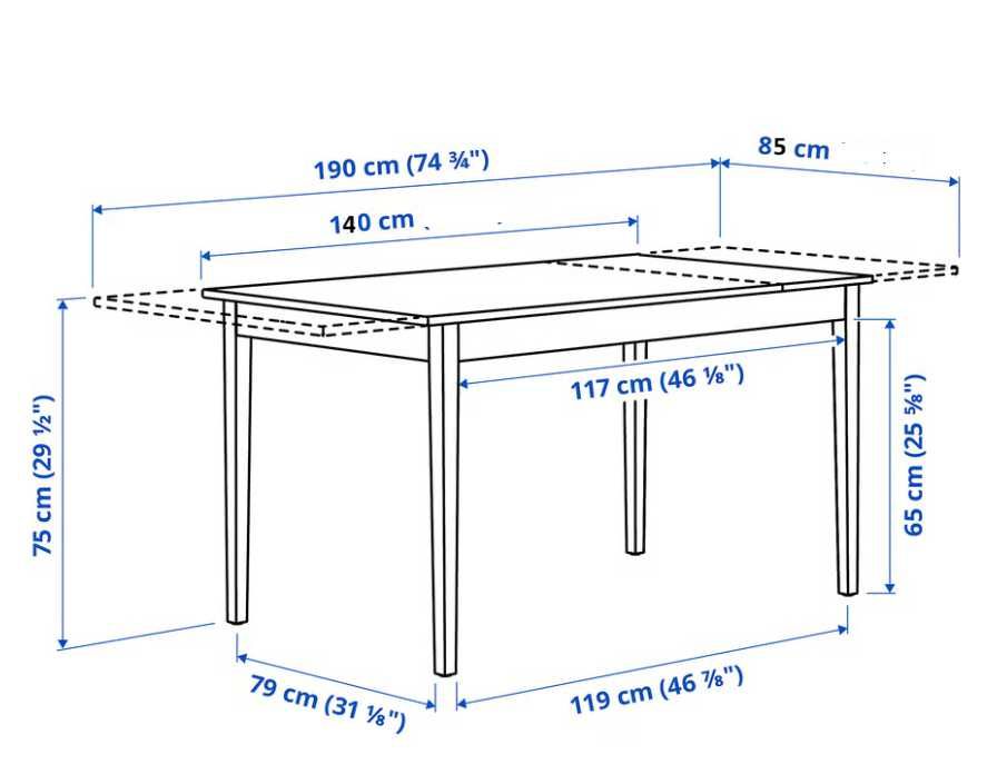 Mesa extensível e seis cadeiras prontas para uso