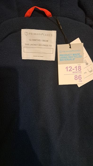 Нова куртка Primark 12-18 місяців