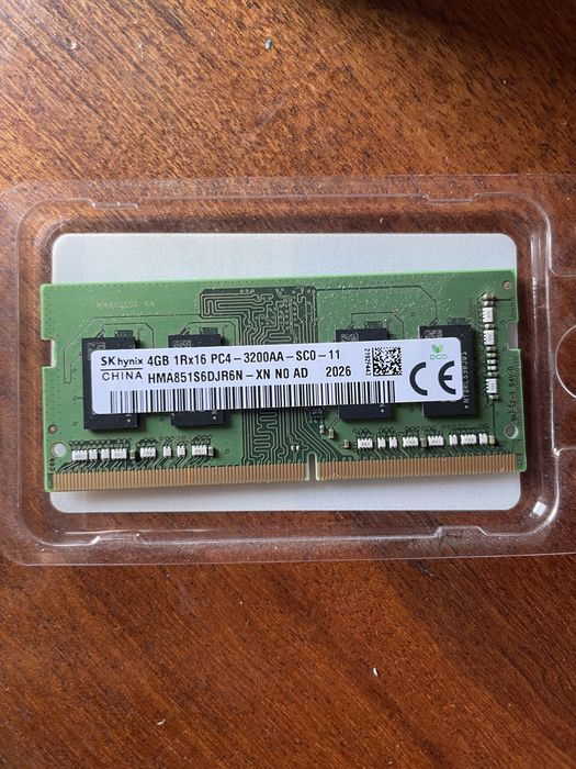Memória RAM SK hynix 4GB DDR4-3200 SO-DIMM para portátil