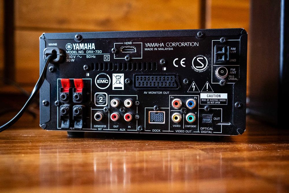 Yamaha Pianocraft DRX-730 kompletna z pilotem, głośnikami i subwooferem