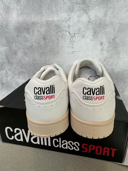 Nowe sneakersy CAVALLI CLASS SPORT białe unisex 41