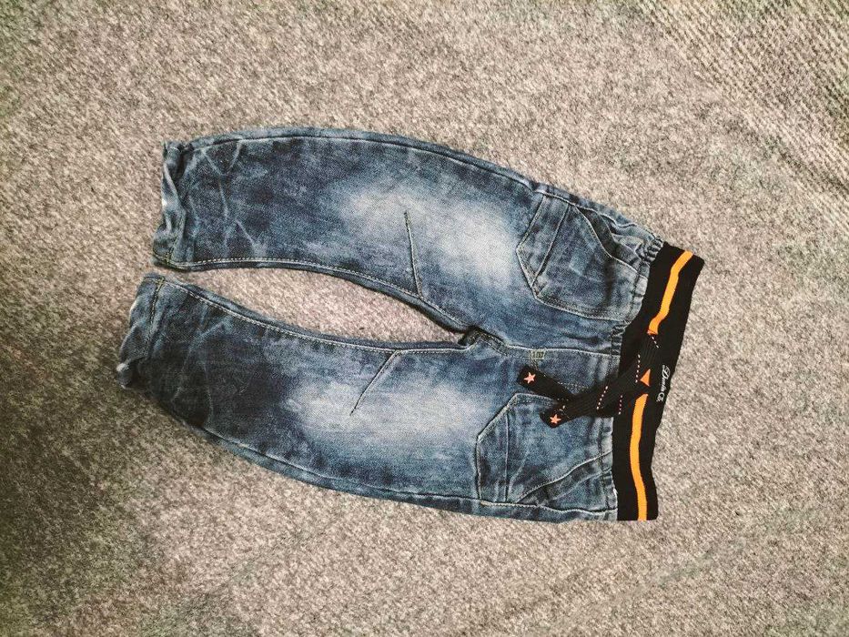 Джинсы на теплой подкладке р - ( 9-12 м )