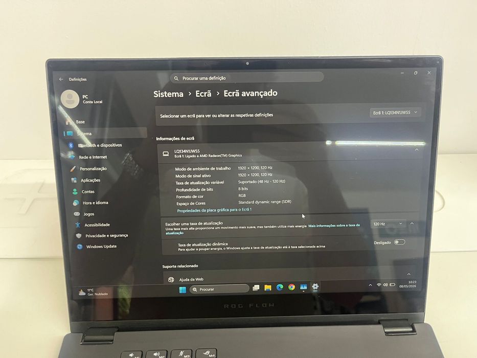 Asus ROG GV301R ryzen7/16GbDDR5/RTX3050TI Ecra toutch
