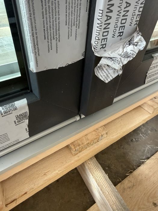 Drzwi balkonowe PVC kolor zewnetrzny antacyt