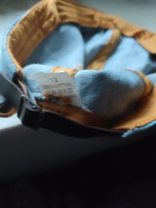 Czapka z daszkiem dżins z cyrkoniami