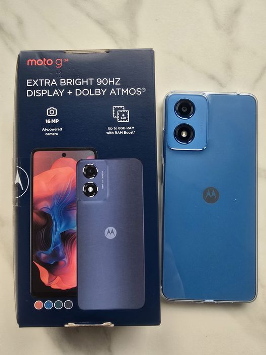 Smartfon Motorola moto g04 8/128GB 6,56" 90Hz 16Mpix Niebieski