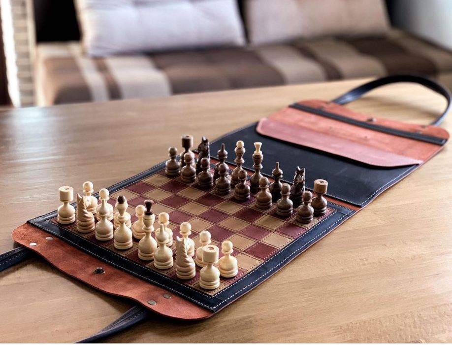 Шахи шкіряні дорожні