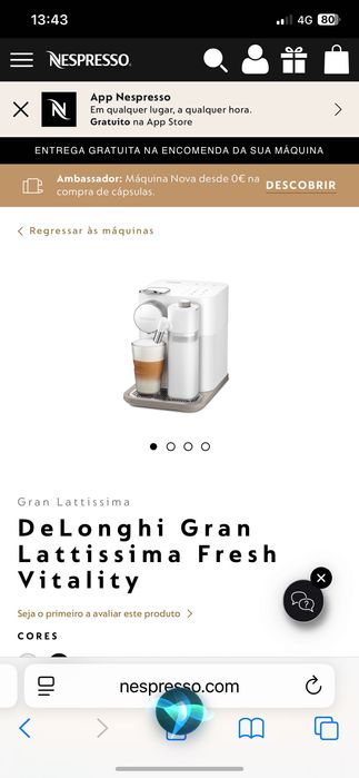 Máquina de café Expresso gran Lattissima