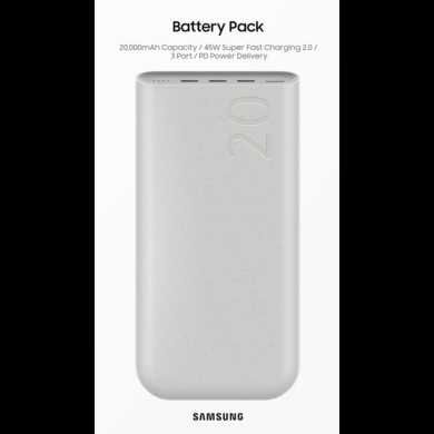 Новый! PowerBank Samsung 20000mAh 45W Super Fast Charging! Гарантия!
