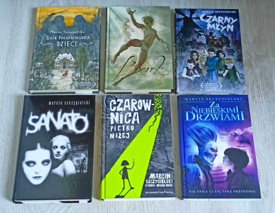 6x Szczygielski Za niebieskimi drzwiami Czarownica piętro niżej Sanato