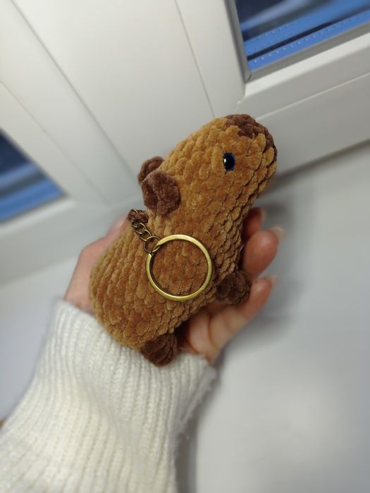 Брелоки ручної роботи, плюшеві брелоки, таба лапка, капібара