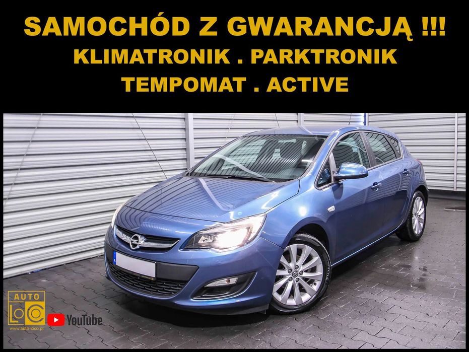 Opel Astra 1,4T + 140 KM + 100% SERWIS + 41tyś km + Klimatronik + Parktronik !!