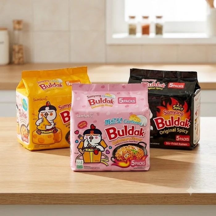 Ramen Coreano Original Buldak & Shin Ramen – Vários Sabores Disponíveis