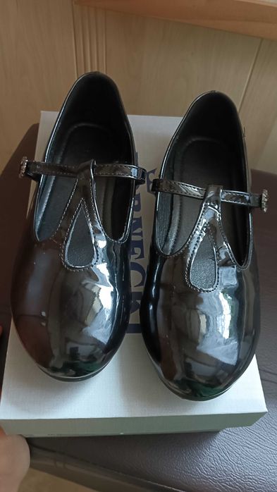 Buty czarne baleriny r.35