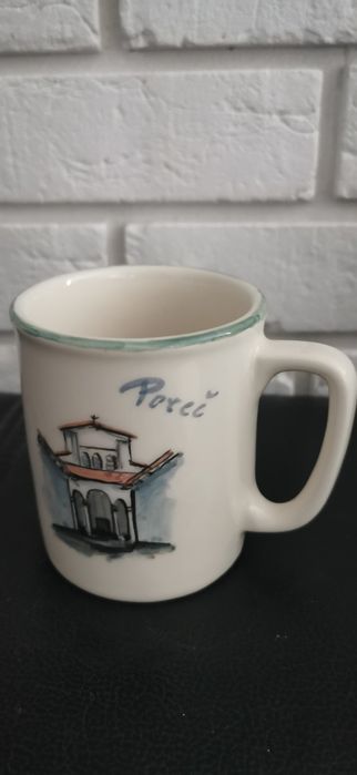 Chorwacki Kubek kolekcjonerski ceramiczny miasta Poreč