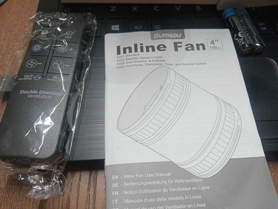 Extrator Inline Fan P226 100mm (Novo) – Fluxo 220 + 6 Vel. + Comando