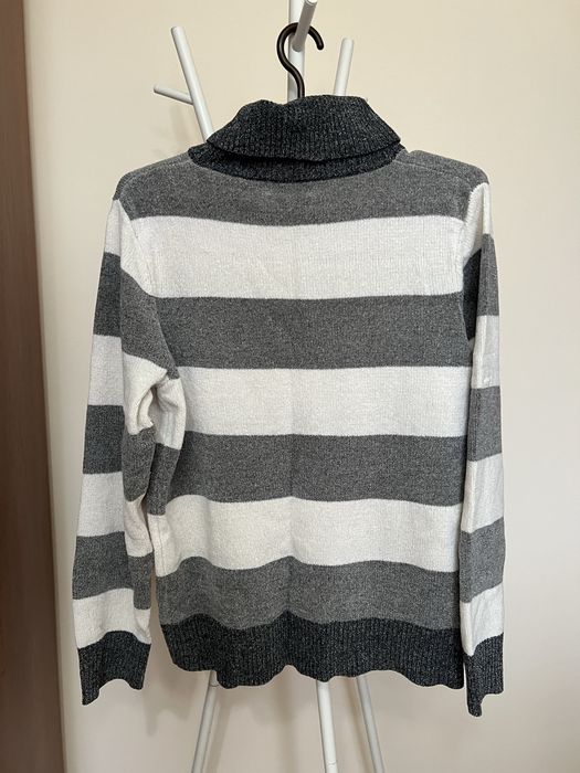 Sweter golf w pasy XL