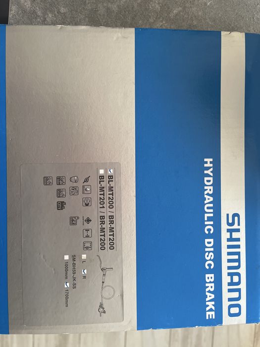 Nowy hamulec hydrauliczny tylny shimano MT200