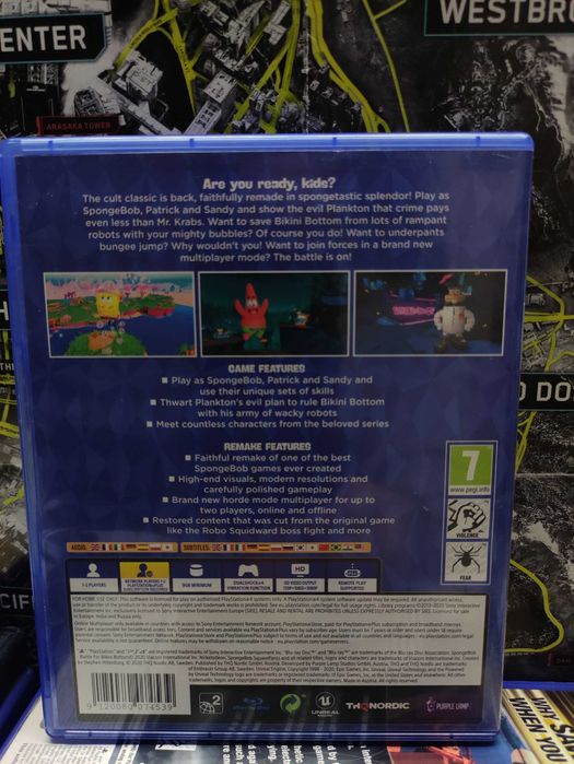 SpongeBob Battle for Bikini Bottom|PS4/PS5| Kraków | Wysyłka | Wymiana