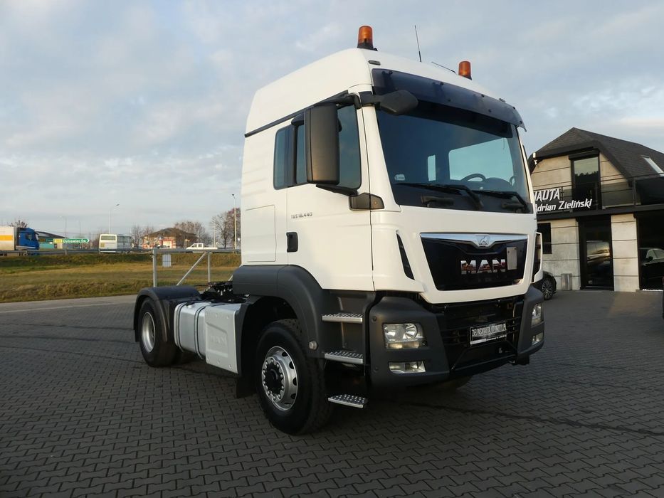 MAN TGS 18.440 4x4 / MANUAL / EURO 6 / HYDRAULIKA / PRZEBIEG 340 TYS KM /  HYDRODRIVE / Zwolnice tył /
