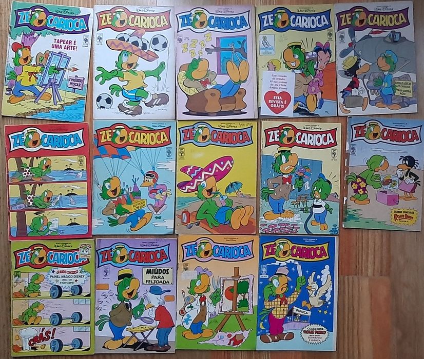 Zé Carioca Revistas Disney anos 80