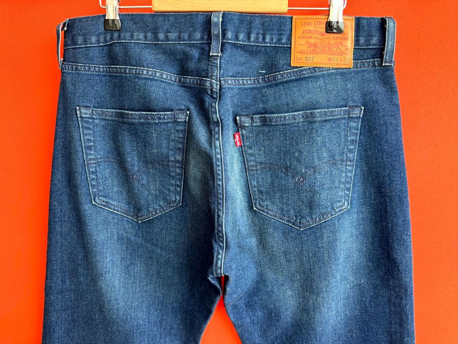 LEVIS LEVI’S 501 оригінал чоловічі класичні сині джинси штани розмір 34