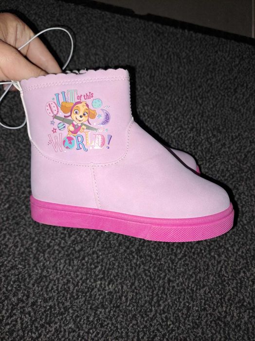 Nowe Botki ze sztucznym futerkiem psi patrol skye 26-27 sinsay