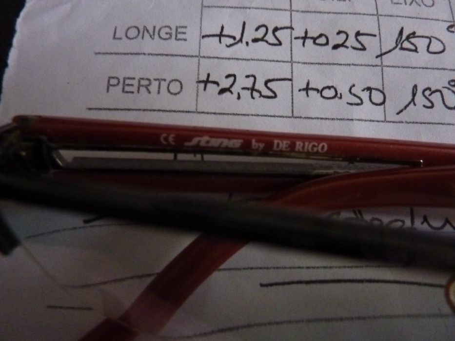 Óculos STING graduados 2.75/2.50