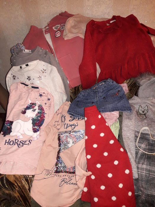 Лот вещей на девочку,рост 128 - 134