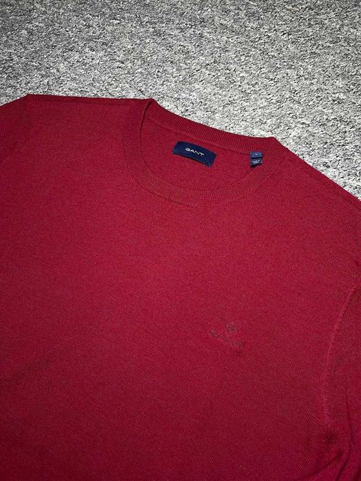 Чоловічий меланжевий светр GANT - 100% Merino Wool - Розмір L