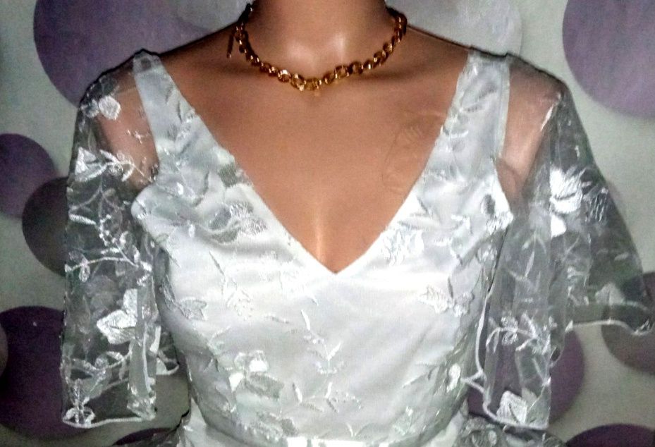 Сукня весільна. Платье свадебное. Либо коктейльное. 48 р.