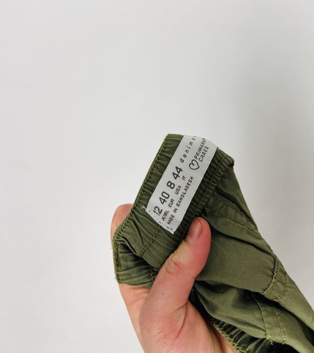 Zielone szorty cargo z wysokim stanem L 40 Denim Co.